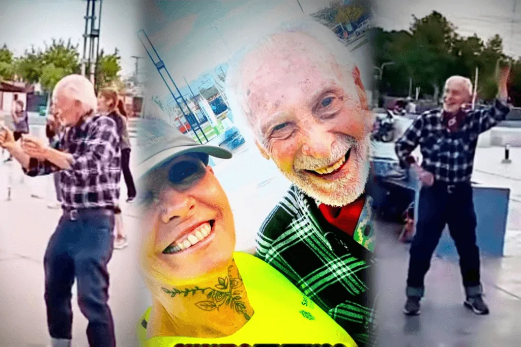 Karina Palacio vivió un momento emotivo cuando su padre se sumó a su clase de baile